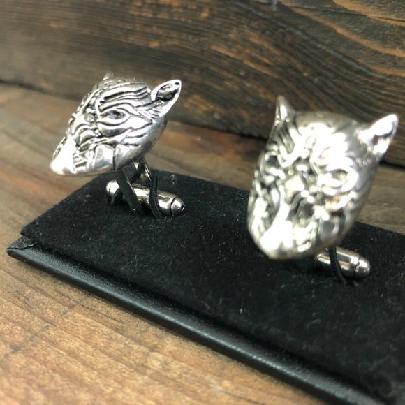 CUFFLINKS for dress shirt BLACK PANTHER MARVEL Cuff Links Prom Groom SUPERHERO - Picture 5 of 13